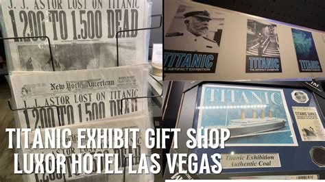 Date: from 17th December 2021 until 17th April 2022. . Titanic exhibit nyc gift shop